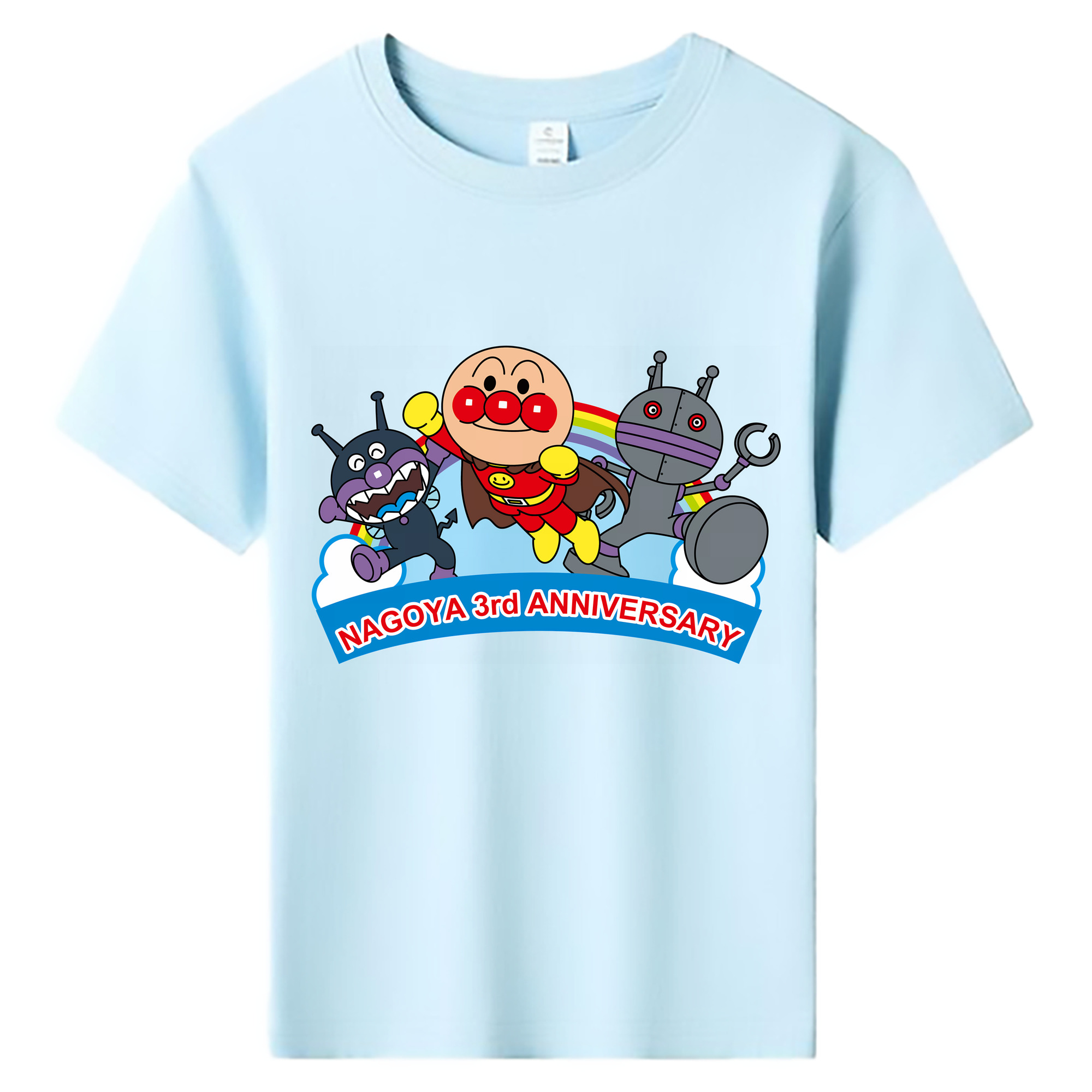 （画像用） アンパンマン Anpanman 綿100％キッズTシャツ（フロントプリント）